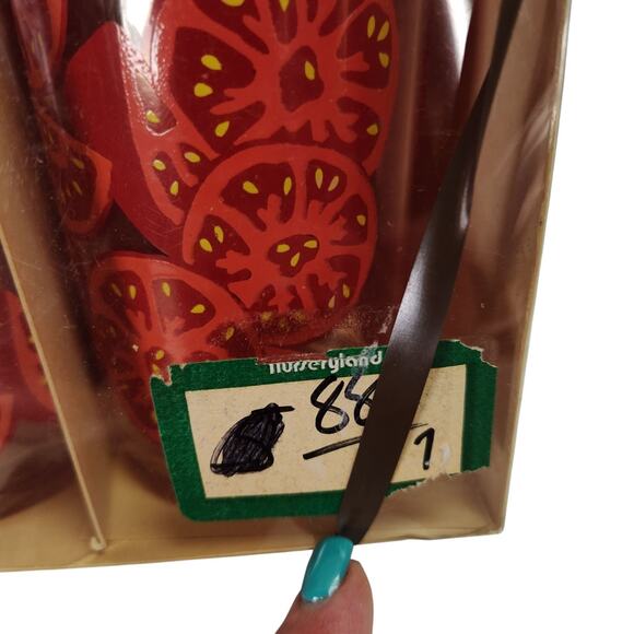 Vintage Cera Glass Les Plastique Tumblers 6pc Tomatoes 15oz Plastic Cups - Picture 14 of 14